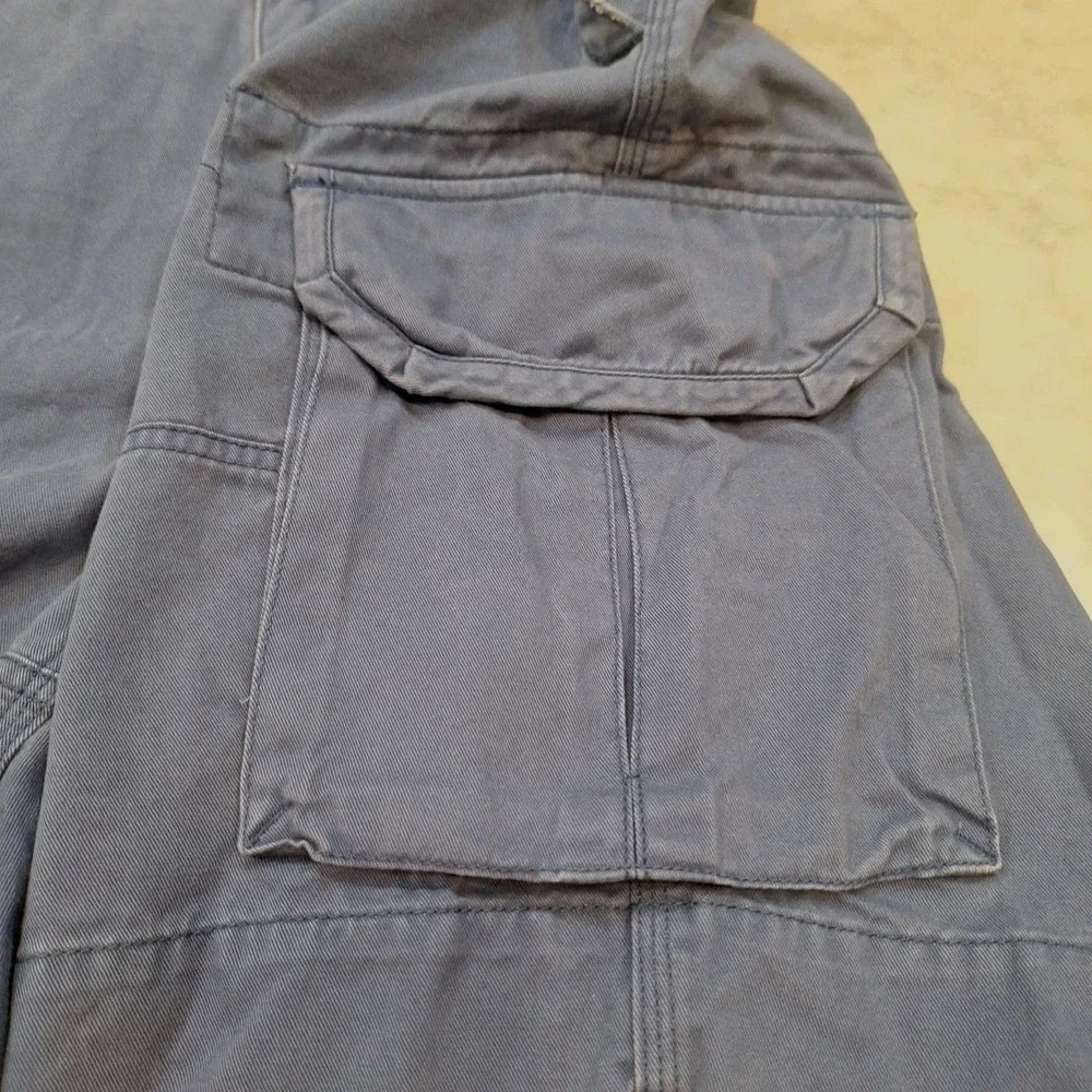 Polo Ralph Lauren Y2K Cargo Shorts Sz 30‎ Blue Cotton Utility Gorpcore Preppy